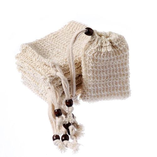 Sac De Rangement En Coton Ramie Regina, Sac En Fibre Végétale Naturelle, Protection De L'environnement, Filet Moussant Fait À La Main, 30 Pièces 