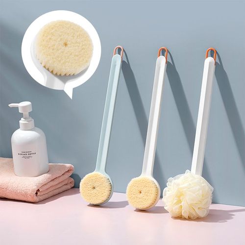 Brosse De Bain Aux Poils Doux, Artefact De Bain, Boue De Frottement, Frottement Agaçante Avec Mousse, Bleu, 1 Pièce 
