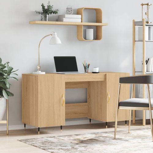 Vidaxl Bureau Chêne Sonoma 140x50x75 Cm Bois D'ingénierie
