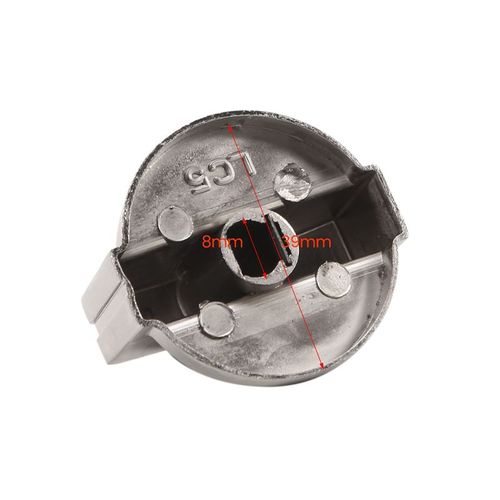 Boutons de commande universels pour cuisinière à gaz en métal, 8Mm, adaptateurs pour interrupteur de four, verrouillage de la Surface de cuisson, 8 pièces