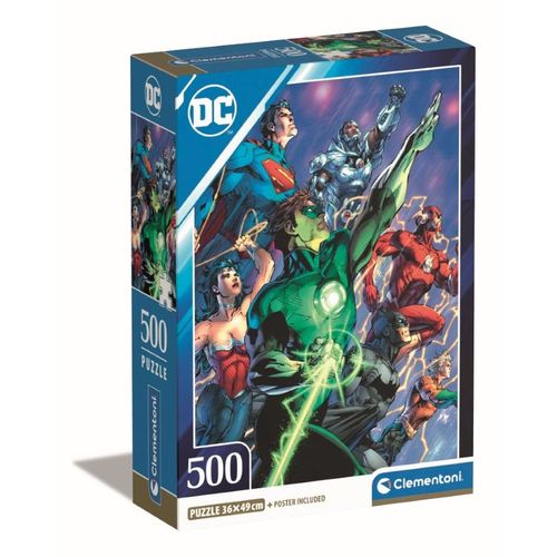 Puzzle Adulte Compact 500 Pièces - Dc Comics, Justice League