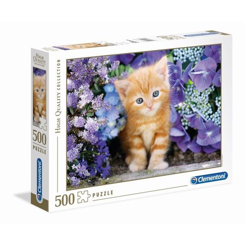 Puzzle Adulte 500 Pièces - Ginger Cat In Flowers