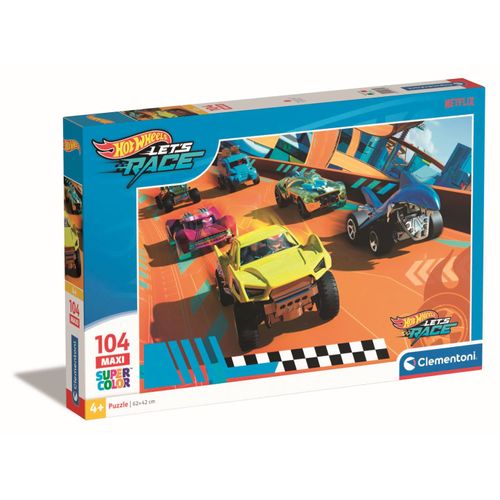 Puzzle Enfant 104 Pièces Maxi - Hotwheels