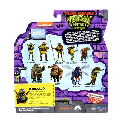 Movie 2023 Tortues Ninja - Figurine Articulée 12 Cm - Leonardo