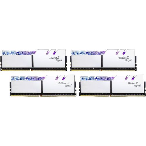 G.Skill Trident Z Royal 64 Go (4 x 16 Go) DDR4 4000 MHz CL19 - Argent