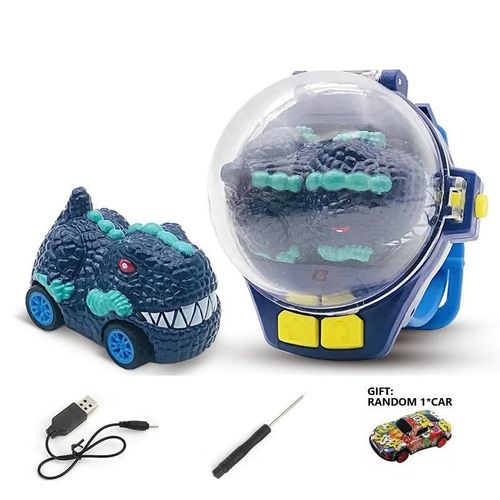 Bleu dinosaure - EbBulldozer Mall Mini voiture télécommandée, Voiture RC, Véhicule'ingénierie, 2.4G, Montre de contrôle, Cadeau'anniversaire