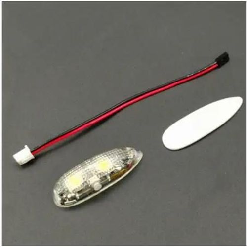 1 DEL blanche - Enquêter de navigation sans fil 1S aste, 4 modes, Lumières LED pour avion RC, Avion de loisir, Importateur, Voiture, Bateau, Pièce de jouet ZMR