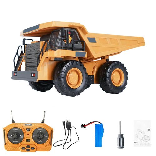 Camion à benne basculante -1Batterie - Pelle/bulldozer Rc 1/20 2.4ghz 11ch, Camion De Construction, Véhicules D'ingénierie Avec Musique Légère, Jouets Éducatifs Pour Enfants