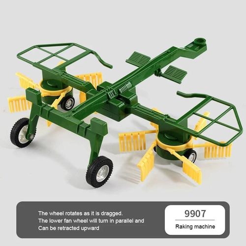 Pour9907 - Tracteur Agricole Et Remorque Télécommandé Pour Enfants, Jouet, Voiture, Camion De Construction Technique, Machine Agricole, Cadeau Pour Garçons, 1/24, 2.4g