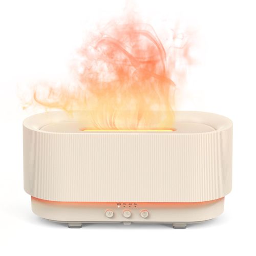 Diffuseur Huiles Essentielles 300ml Sejoy, Diffuseur De Parfum Electrique Lumières 6 Couleurs, Ultra-Silencieux - Beige 