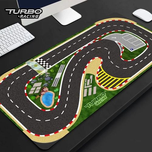 Piste de course - Mini Voiture De Course Turbo Rc 1:76, Voiture De Course Proportionnelle Rtr Avec Émetteur 2.4ghz, Jouets Pour Enfants, Voiture Brevetée, Cadeau De Nouvel An