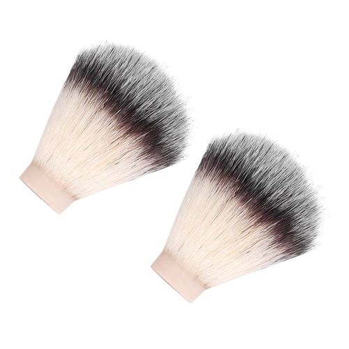 Blaireau De Rasage En Nylon Pour Homme, Brosse À Nministériels D Pour Salon, Épilation, Coupe De Poussière, Barbe Faciale, Appareil De Livres, 2 Pièces 