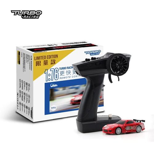 C71 Rouge - Turbo Racing 1:76 Nouveau Plat Course Pleine Échelle Mini Voiture Télécommandée Rc Haute Simulation Bureau Rtr Kit Enfants Adulte