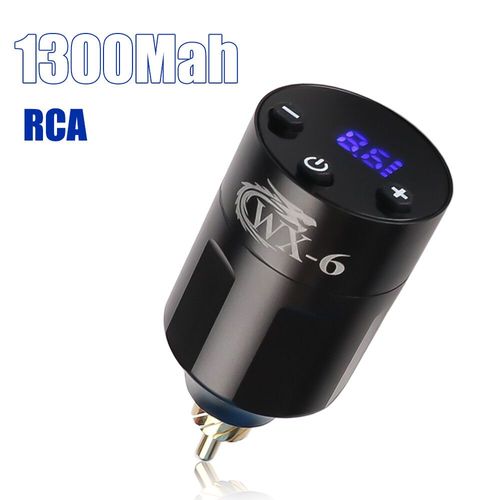 Alimentation Numérique Rca/Dc Pour Machine À Tatouer,Batterie Aste Sans Fil,Accessoires De Maquillage - Type Rca Jack Black #B