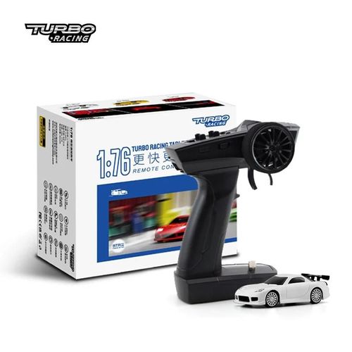 C71-WH - Voiture De Sport Rc Turbo Racing 1:76 C71, Édition Limitée Et Classique Avec 3 Couleurs, Mini Kit Rtr Entièrement Proportionnel