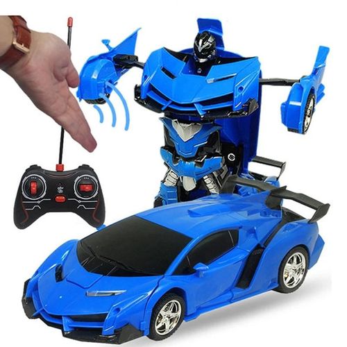 23cm pas de Musique - Voiture Robot À Induction 2.4ghz, Transformation, Lumières Led, Musique, Combat, Déformation, Télécommande, Voitures Jouets Pour Enfants
