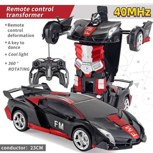 40MHz-RC - Voiture Électrique Télécommandée À Déformation 2 En 1, Modèle De Voiture Robot À Transformation Automatique, Jouet Véhicule À Déformation À Une Touche