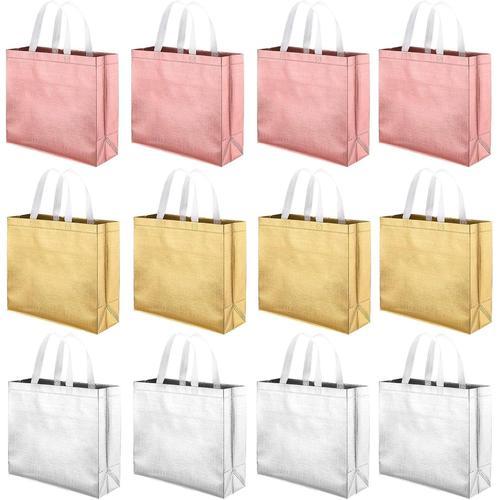 12 Pièes Sac Shopper 32 * 12 * 28 cm Volume Élevéimperméable Isolant Thermique Séchage rapide Sac Cabas- Charge maximale 10kg (3 Couleurs)