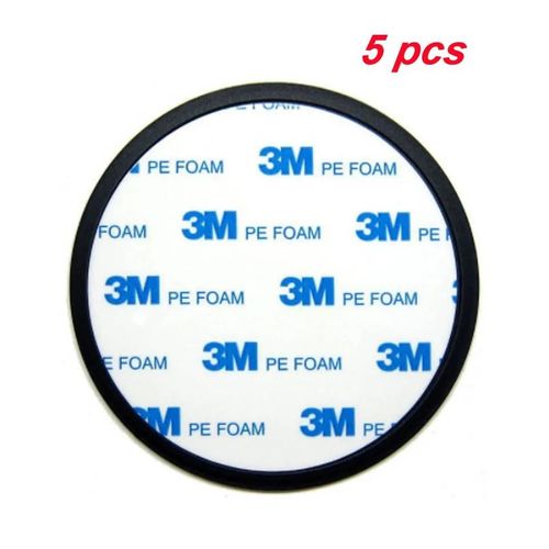 5 Pièces - Autocollant Super Adhésif Pour Tableau De Bord De Voiture, Disque De Montage Pour Auto Dvr, Enregistreur Gps, Navigateur, Ventouse, Support Fix Base, 80mm, Premium 3m