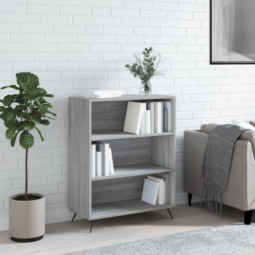 Vidaxl Bibliothèque Sonoma Gris 69,5x32,5x90 Cm Bois D'ingénierie