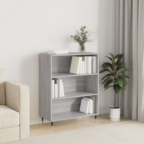 Vidaxl Bibliothèque Sonoma Gris 69,5x32,5x90 Cm Bois D'ingénierie