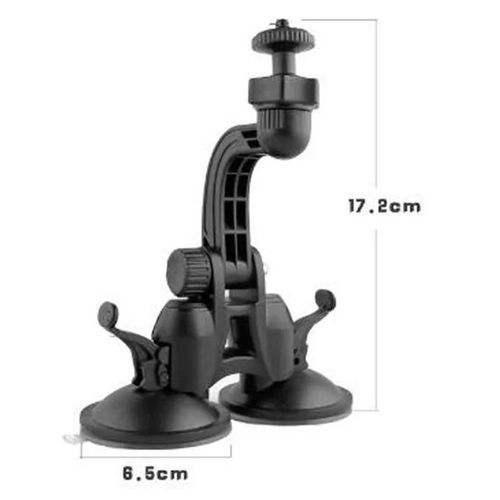Noir - Ventouse de voiture pour Yi 4k Go Pro, Support de ventouse automatique, Hero5, 4, Sjcam, Sj4000, Accessoires de caméra d'action