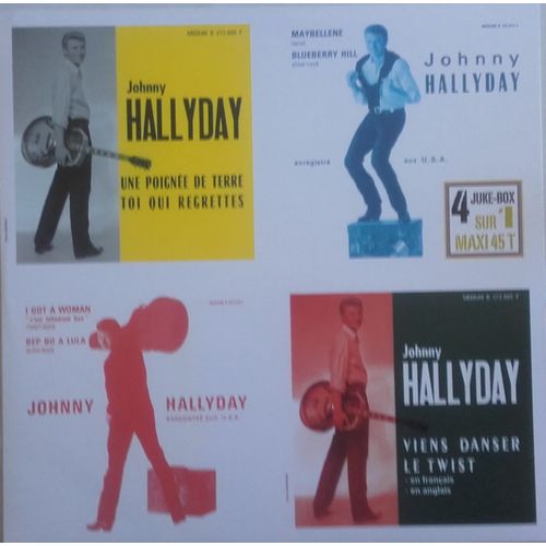 Johnny Hallyday " 4 Juke-Box Sur 1 Maxi 45t "