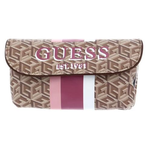 GUESS Wilder Cosmetic Bag Taupe Logo [230571] - trousse de toilette / maquillage kit de confort voyage