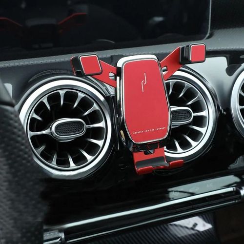 Rouge - Support De Téléphone De Voiture Pour Mercedes-Benz, Cla, C118, W118, 200, 220, Amg, Support De Navigation, Sortie D'air Intérieure, 2020