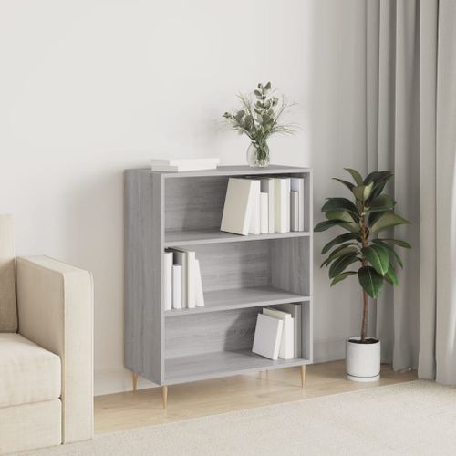 Vidaxl Bibliothèque Sonoma Gris 69,5x32,5x90 Cm Bois D'ingénierie