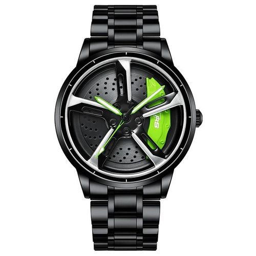 Land Rover-Vert-G - Montres De Sport À Quartz Étanches Pour Hommes, Jante De Voiture, Horloge Tournante, 3d, Originales