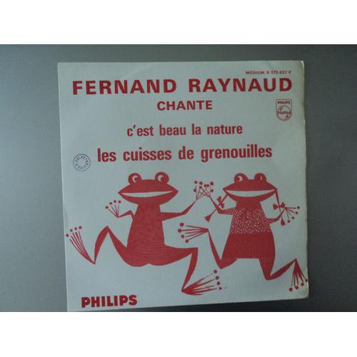 Fernand Raynaud 45t Juke Box "C Est Beau La Nature /Les Cuisses De Grenouilles"