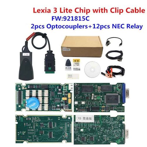 Lexia 3-Pp2000 Diagbox Puce Complète De Diagnostic De Voiture,Pour Kit Citroen 2023 2024,Logiciel V7.83,Eau Obd2 - Type Lite Lexia