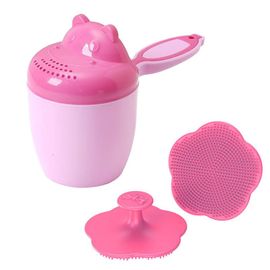 Peigne De Bain En Silicone Pour Bébé,2 Pièces/Lot,Mignon,Dessin,Brosse À Shampoing,Douche,Tête De Brosse,Lavage Des Cheveux,Ensemble D'outils De Bain Pour Enfants - Type Pink Hippo Rose