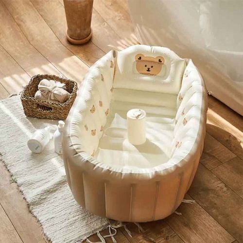 Baignoire Gonflable De Style Coréen Pour Enfants,Baignoire Gonflable Pour Bébé,Piscine Intérieure Pour Enfants,Baignoire Domestique,Règle - Type Brown Bear