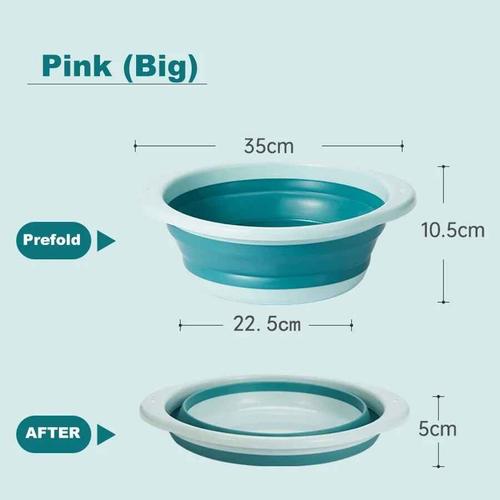 Lavabo Portable En Silicone Pour Enfants,Ark Pliant Pour Bébé,Bassin De Rangement Pour La Maison,Baignoire À Linge Pour Les Pieds Et Les Fesses,Accessoires De Cuisine - Type Bluel #B