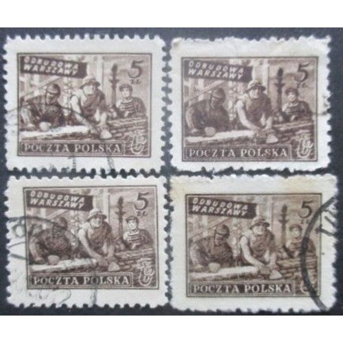 Pologne N°568 X 4 Oblitéré
