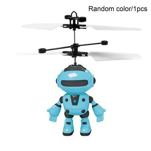 Bleu - Avion électrique RC à Induction infrarouge, chargement USB, Mini vol Robot en plastique, jouets de Suspension'avion électronique, cadeaux de noël pour enfants
