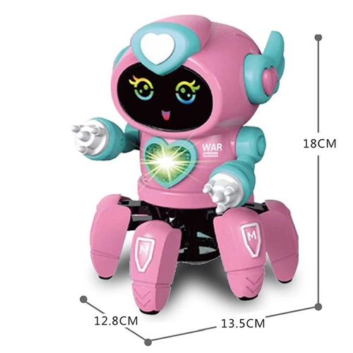 Six Griffes C - Jouet Robot de danse pour enfants de 2 à 4 ans, poupées robotisées, canards, chien, abeille, possibilité de déplacer de la musique et de la lumière