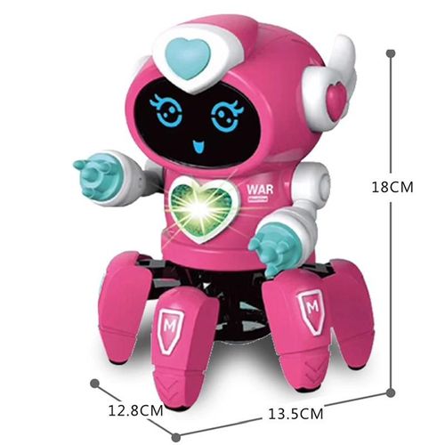 Six Griffes E - Jouet Robot de danse pour enfants de 2 à 4 ans, poupées robotisées, canards, chien, abeille, possibilité de déplacer de la musique et de la lumière