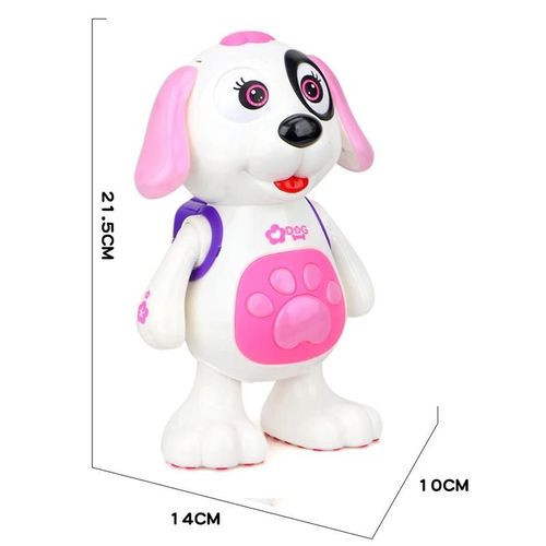 Chien Rouge - Jouet Robot de danse pour enfants de 2 à 4 ans, poupées robotisées, canards, chien, abeille, possibilité de déplacer de la musique et de la lumière