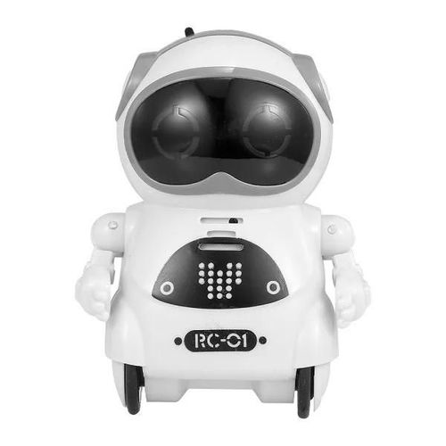 GRIS - Jouet Robot de poche RC pour enfants, 939A, Dialogue interactif, reconnaissance vocale, enregistrement, chant, danse, raconter des histoires