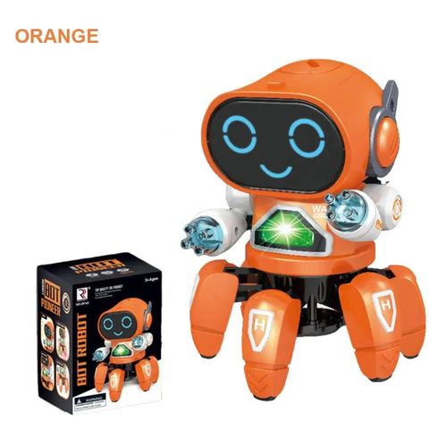 Jouet Robot électronique Intelligent pour enfants, lumière de danse, musique, pieuvre, jouet éducatif, cadeau'anniversaire