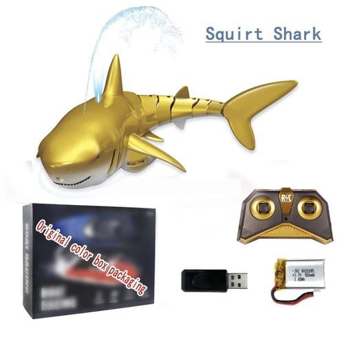 SquirtWater requin A2 - Rc baleine requin jouet Robots télécommande animaux Marine vie baignoire piscine électrique poissons enfants jouets de bain pour enfants garçons sous marin