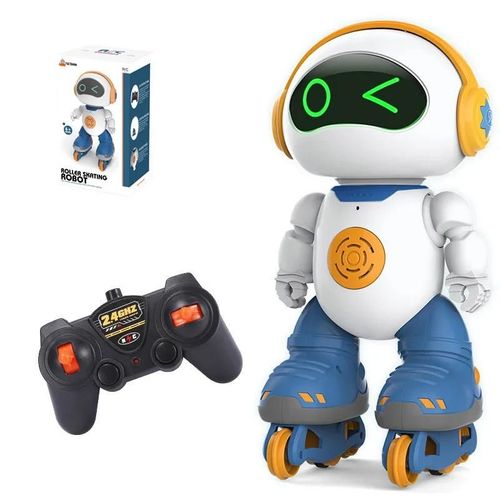 Avec boîte de couleur - Puzzle Robot à poulie télécommandé 2.4G, haut parleur Hi Fi, Rotation du bras à 300 °, chant et danse RC, cadeau pour enfants, éducation précoce