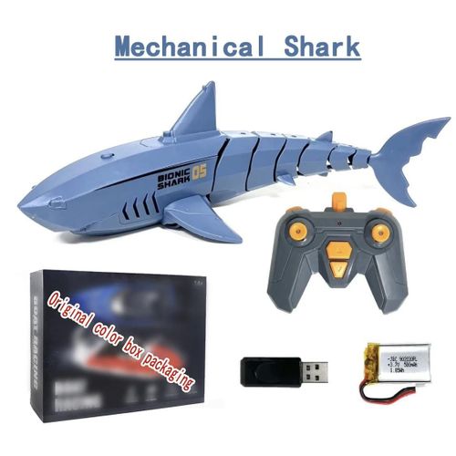 Requin Mécanique C2 - Rc baleine requin jouet Robots télécommande animaux Marine vie baignoire piscine électrique poissons enfants jouets de bain pour enfants garçons sous marin
