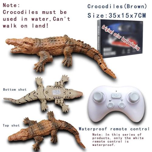 Crocodile B2 - Rc baleine requin jouet Robots télécommande animaux Marine vie baignoire piscine électrique poissons enfants jouets de bain pour enfants garçons sous marin