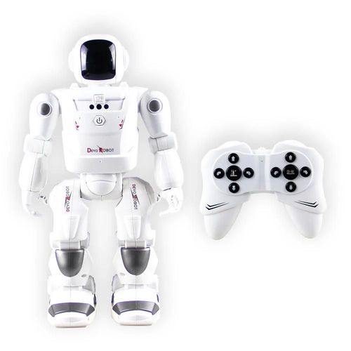 BLANC - Robot À Induction Intelligent, Télécommande À Infrarouge, Programmation En Un Clic, Démo Marche Interrupteur Coulissant, Puzzle Danse, Jouet Éducatif Rc