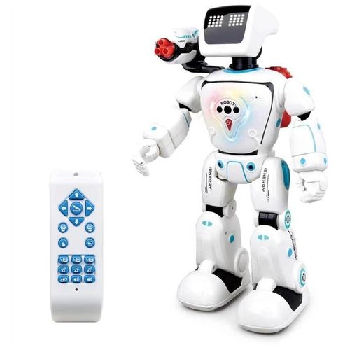BLANC - Robot à programmation intelligente RC, Robot à hydropuissance, détection de geste, hybride, chant, danse, enseignement de la Science, Dialogue vocal, jouet RC pour enfants