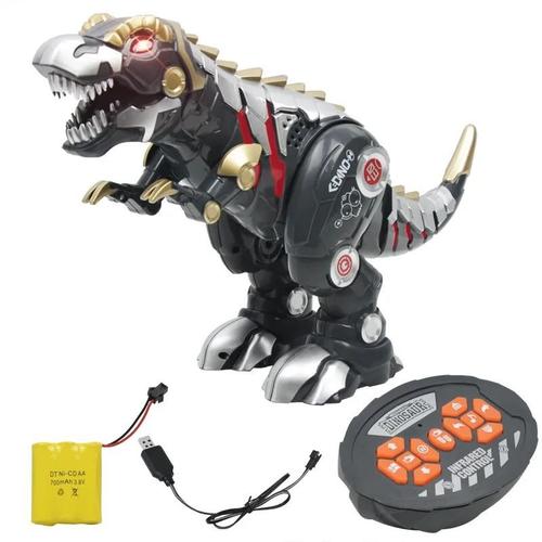 Noir - Jouets De Dinosaure Rc Pour Enfants, Musique Légère, Robot Intelligent, Tyrannosaure, Guerre Mécanique, Dragon, Animal